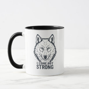 Stärke und Belastbarkeit des Einzelkämpfers Tasse