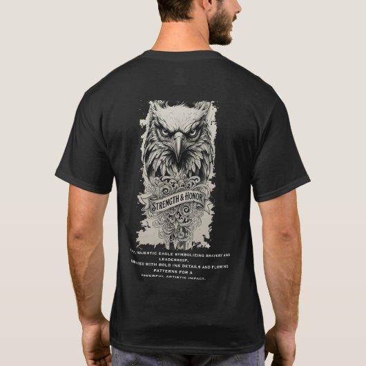 Stärke und Ehre T-Shirt (Rückseite)
