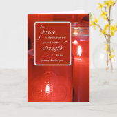 Stärke und Förderung der katholischen Kerzen-Karte Karte (Gelbe Blume)