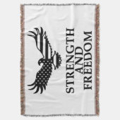 Stärke und Freiheit Decke (Vorderseite Vertikal)