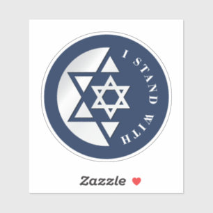 Starke und freiheitliche Flagge Israels Aufkleber