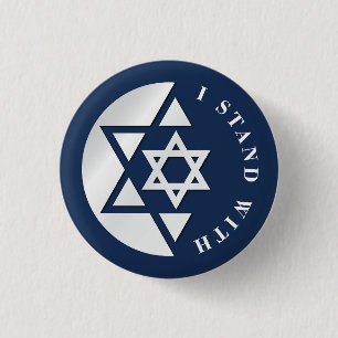 Starke und freiheitliche Flagge Israels Button