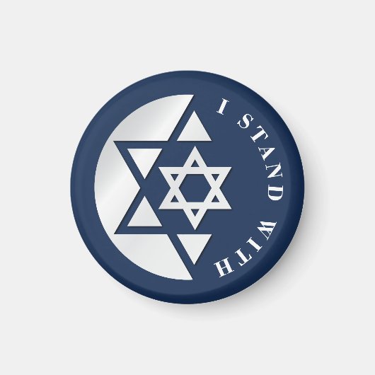 Starke und freiheitliche Flagge Israels Magnet (Vorne)