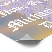 Stärke und Frieden Michael Archangel individualisi Poster (Ecke)