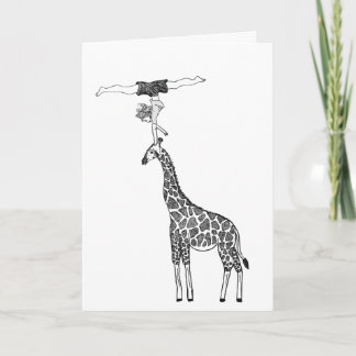 Stärke und Gleichgewicht eines Giraffs - Karte