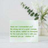 Starke und gute Courage Postkarte (Stehend Vorderseite)