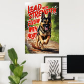 Stärke und Herz Poster (Heimbüro)