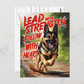 Stärke und Herz Postkarte (Vorne/Hinten)