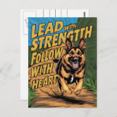 Stärke und Herz Postkarte (Vorne/Hinten)