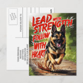 Stärke und Herz Postkarte (Vorne/Hinten)