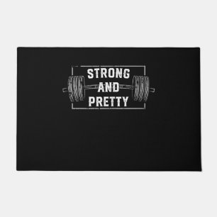 Starke und Hübsche Funny Gym Zitate oben Fußmatte
