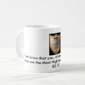 Stärke und mein Schild Kaffeetasse (Vorderseite Links)