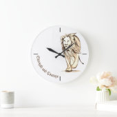 Stärke und Mut Große Wanduhr (Zuhause)