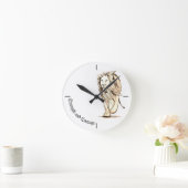 Stärke und Mut Runde Wanduhr (Zuhause)