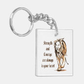Stärke und Mut Schlüsselanhänger (Vorderseite links)