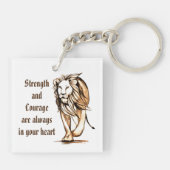 Stärke und Mut Schlüsselanhänger (Rückseite)