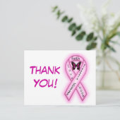 Stärke und Mut Vielen Dank Postkarte (Stehend Vorderseite)