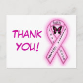 Stärke und Mut Vielen Dank Postkarte (Vorderseite)