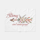 Starke und mutige fleecedecke (Vorderseite (Horizontal))