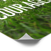 Starke und mutige Fußball-Ball-Sportarten Poster (Ecke)