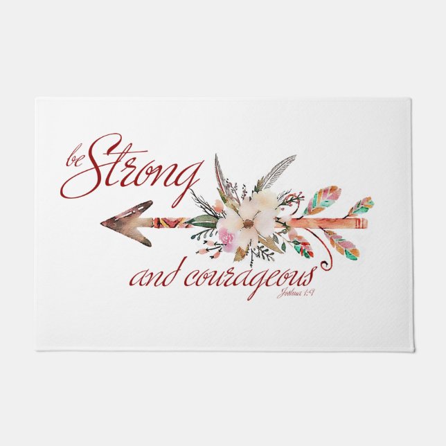 Starke und mutige fußmatte (Vorderseite)