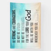 Starke und mutige Joshua 1:9 Bibelverse Banner (Vertikal)