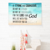 Starke und mutige Joshua 1:9 Bibelverse Banner (InSitu)