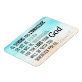 Starke und mutige Joshua 1:9 Bibelverse Magnet (Linke Seite)