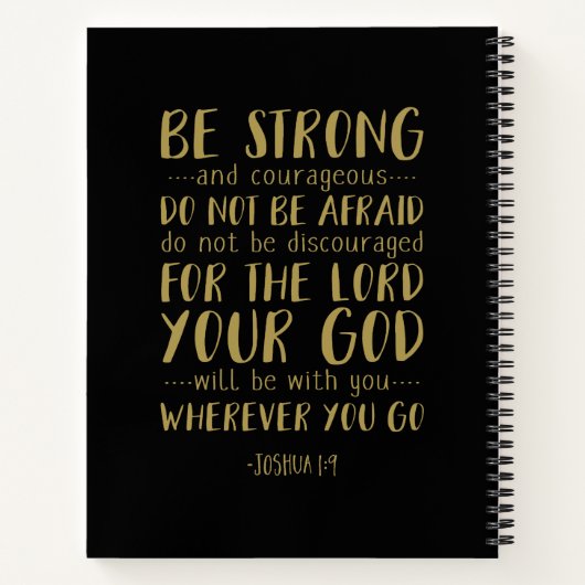 Starke und mutige, Joshua 1:9 Notizblock (Rückseite)