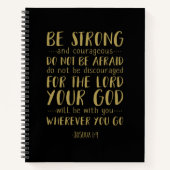 Starke und mutige, Joshua 1:9 Notizblock (Vorderseite)