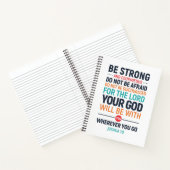 Starke und mutige, Joshua 1:9 Notizblock (Innenseite)