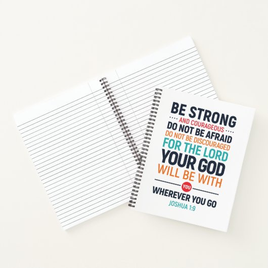 Starke und mutige, Joshua 1:9 Notizblock (Innenseite)