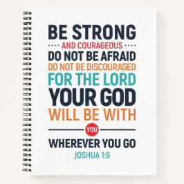 Starke und mutige, Joshua 1:9 Notizblock