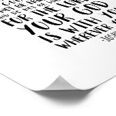 Starke und mutige, Joshua 1:9 Poster (Ecke)