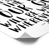 Starke und mutige, Joshua 1:9 Poster (Ecke)