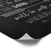 Starke und mutige, Joshua 1:9 Poster (Ecke)