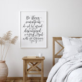 Starke und mutige, Joshua 1:9 Poster