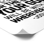 Starke und mutige, Joshua 1:9 Poster (Ecke)