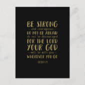 Starke und mutige, Joshua 1:9 Postkarte (Vorderseite)