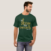 Starke und mutige Joshua 1:9 T-Shirt (Vorne ganz)
