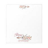 Starke und mutige notizblock (Vorderseite)