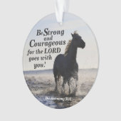 Starke und mutige Pferde Deut 31 Custom Ornament (Vorderseite)