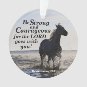 Starke und mutige Pferde Deut 31 Custom Ornament