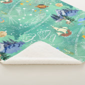 Starke und mutige Schrift - Nahtloses Muster Sherpadecke (3/4)