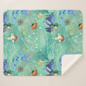 Starke und mutige Schrift - Nahtloses Muster Sherpadecke (Vorderseite (Horizontal))