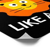 Starke und mutige wie ein Löwe Poster (Ecke)