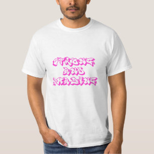 Starke und Phantastische Graffiti-Printwerbung T-Shirt