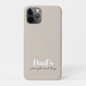 Stärke und Schläge des Vaters - Geschenk des Vater Case-Mate iPhone Hülle (Rückseite)