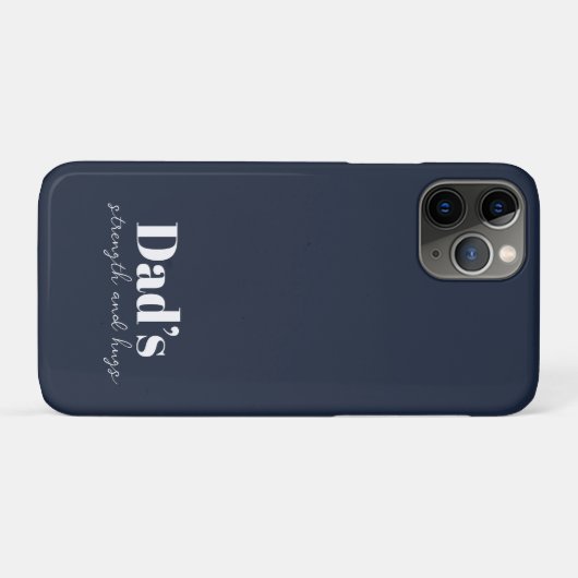 Stärke und Schläge des Vaters - Geschenk des Vater Case-Mate iPhone Hülle (Rückseite (Horizontal))