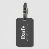 Stärke und Schläge des Vaters - Geschenk des Vater Gepäckanhänger (Vorderseite Vertikal)